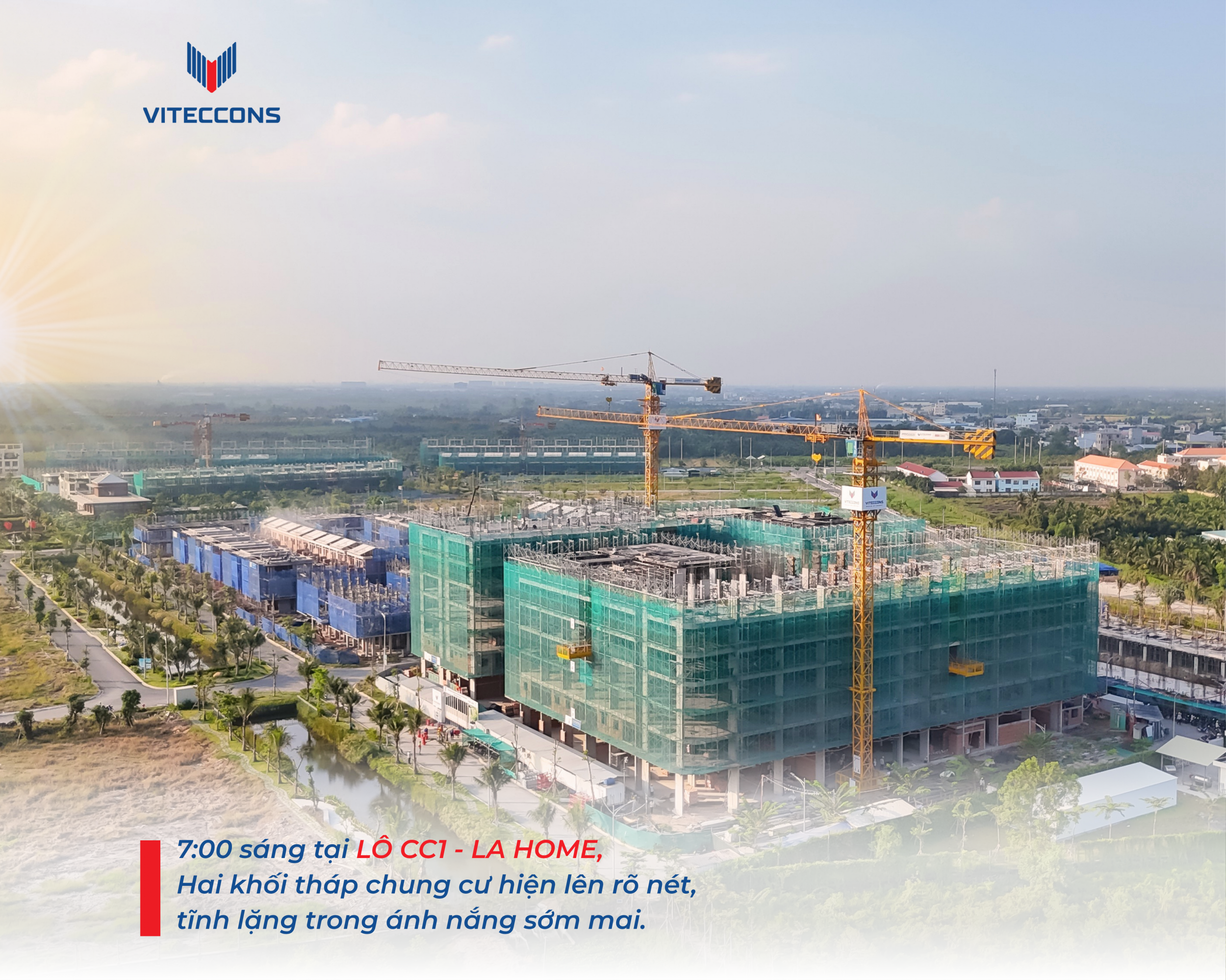 DỰ ÁN LA HOME THI CÔNG ĐẾN TẦNG 8, HƯỚNG TỚI CỘT MỐC CẤT NÓC