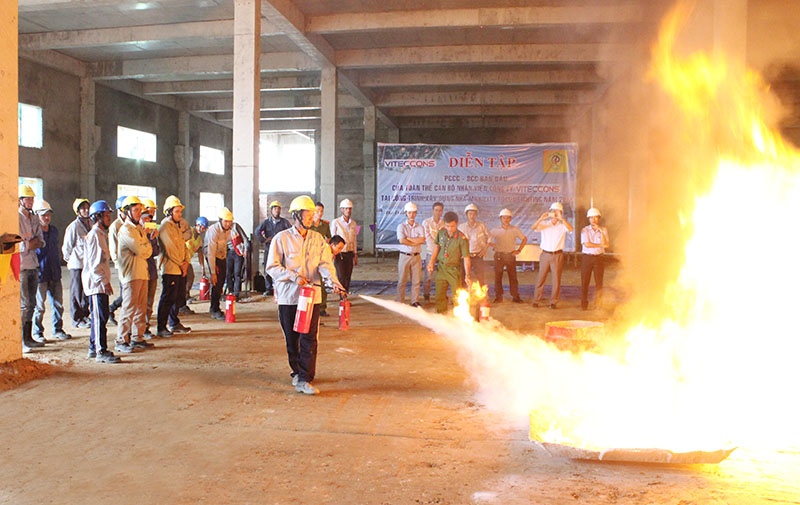 The Fire Protection & First - Aid Drill At City Focus Lighting Site
