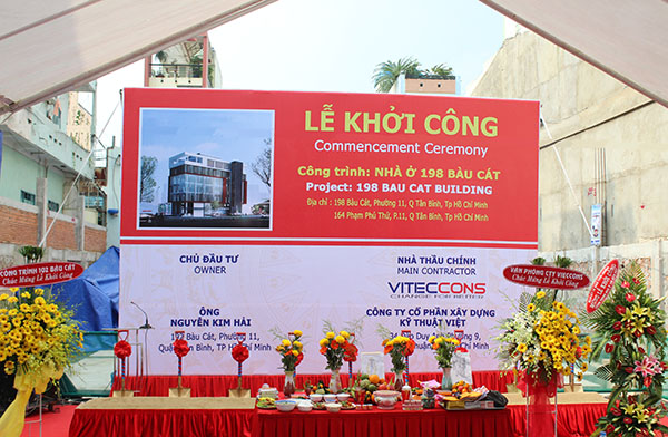 Viteccons Officially Hold Groundbreaking Ceremony Of Office Building At 198 Bau Cat