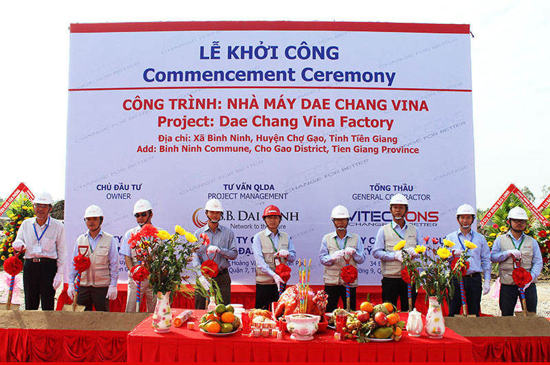 Commencement Ceremony of Dae Chang Vina Factory - Tien Giang Province