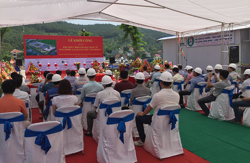 Commencement ceremony of Singapore - Quang Ninh International Education Comlex project