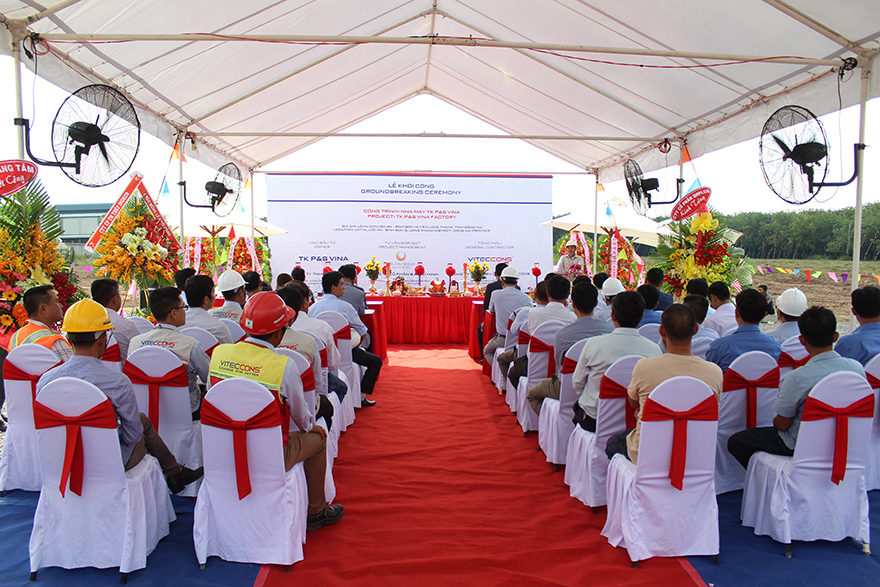 Viteccons Held Groundbreaking Ceremony For TK P&S Vina Factory