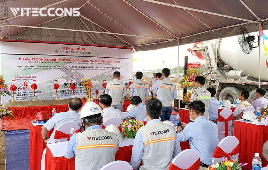 VITECCONS GROUNDBREAKING CEREMON VINASEED PROJECT IN DONG THAP PROVINCE