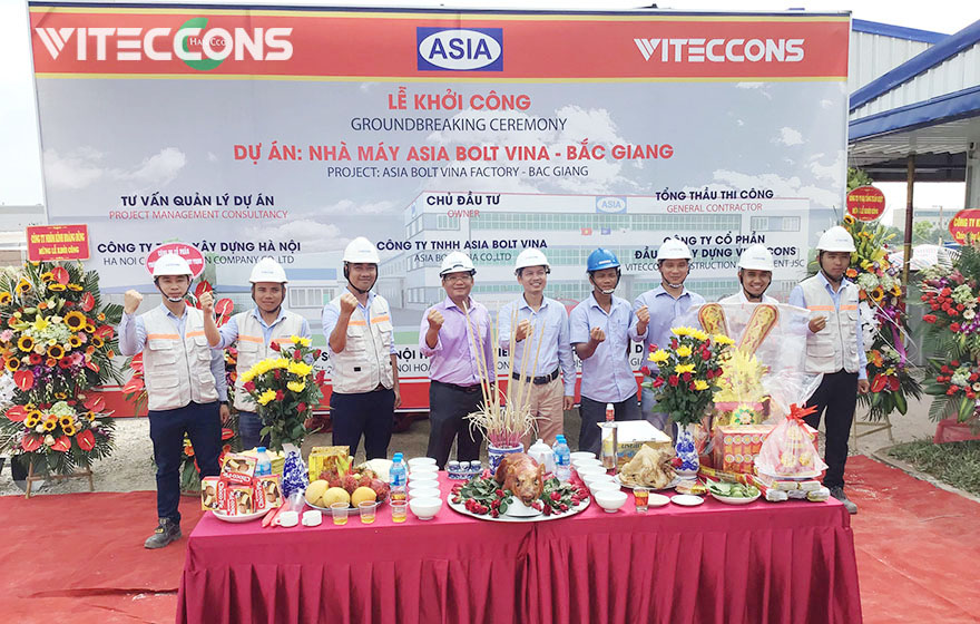 Viteccons khởi công xây dựng nhà máy Asia Bolt Bắc Giang