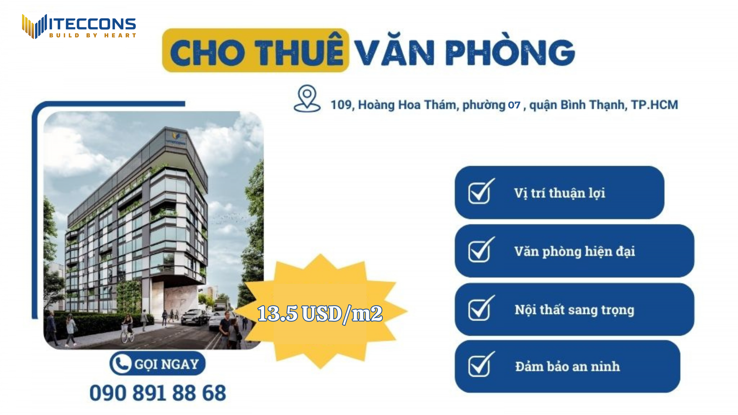 VITECCONS CHO THUÊ MẶT BẰNG VĂN PHÒNG