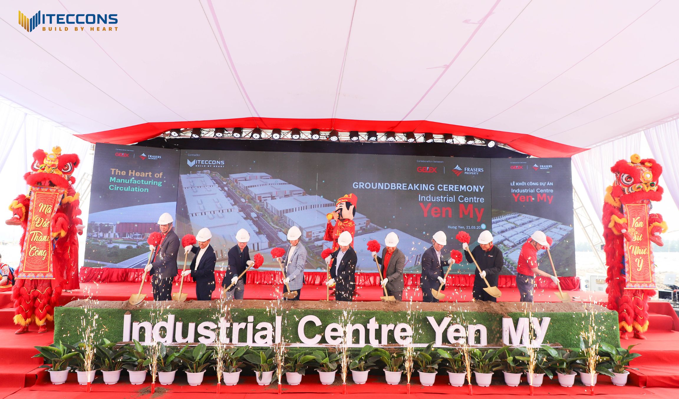 VITECCONS COMMENCES THE INDUSTRIAL CENTRE YÊN MỸ PROJECT.