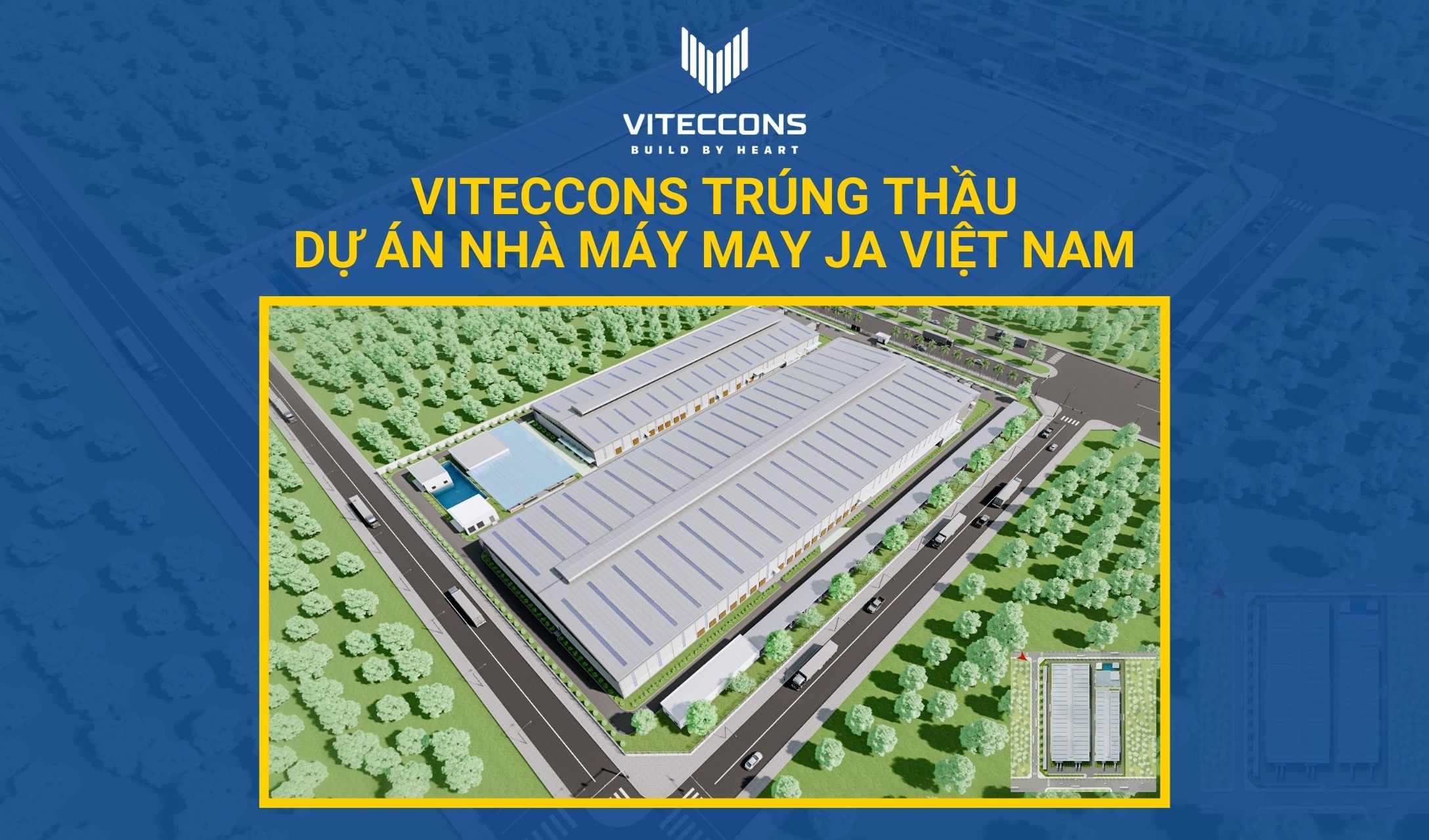 VITECCONS TRÚNG THẦU DỰ ÁN NHÀ MÁY MAY JA VIỆT NAM