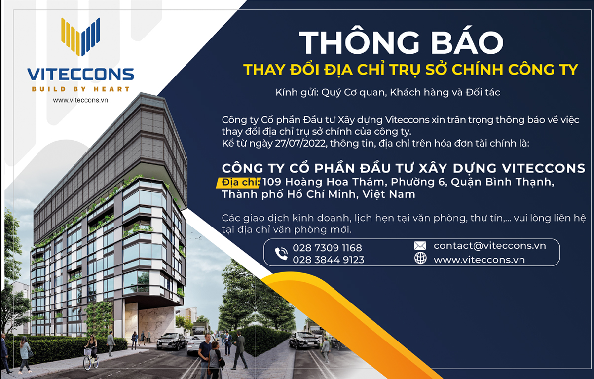 THÔNG BÁO THAY ĐỔI ĐỊA CHỈ TRỤ SỞ CÔNG TY