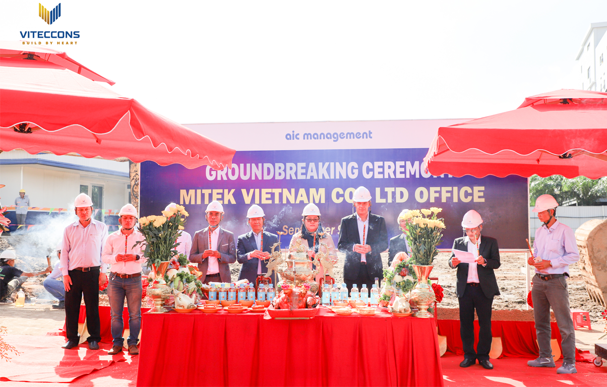 VITECCONS STARTS THE PROJECT "MITEK VIETNAM CO., LTD OFFICE"