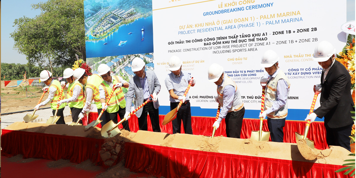 VITECCONS: KHỞI CÔNG DỰ ÁN “KHU NHÀ Ở (GIAI ĐOẠN 1) – PALM MARINA”