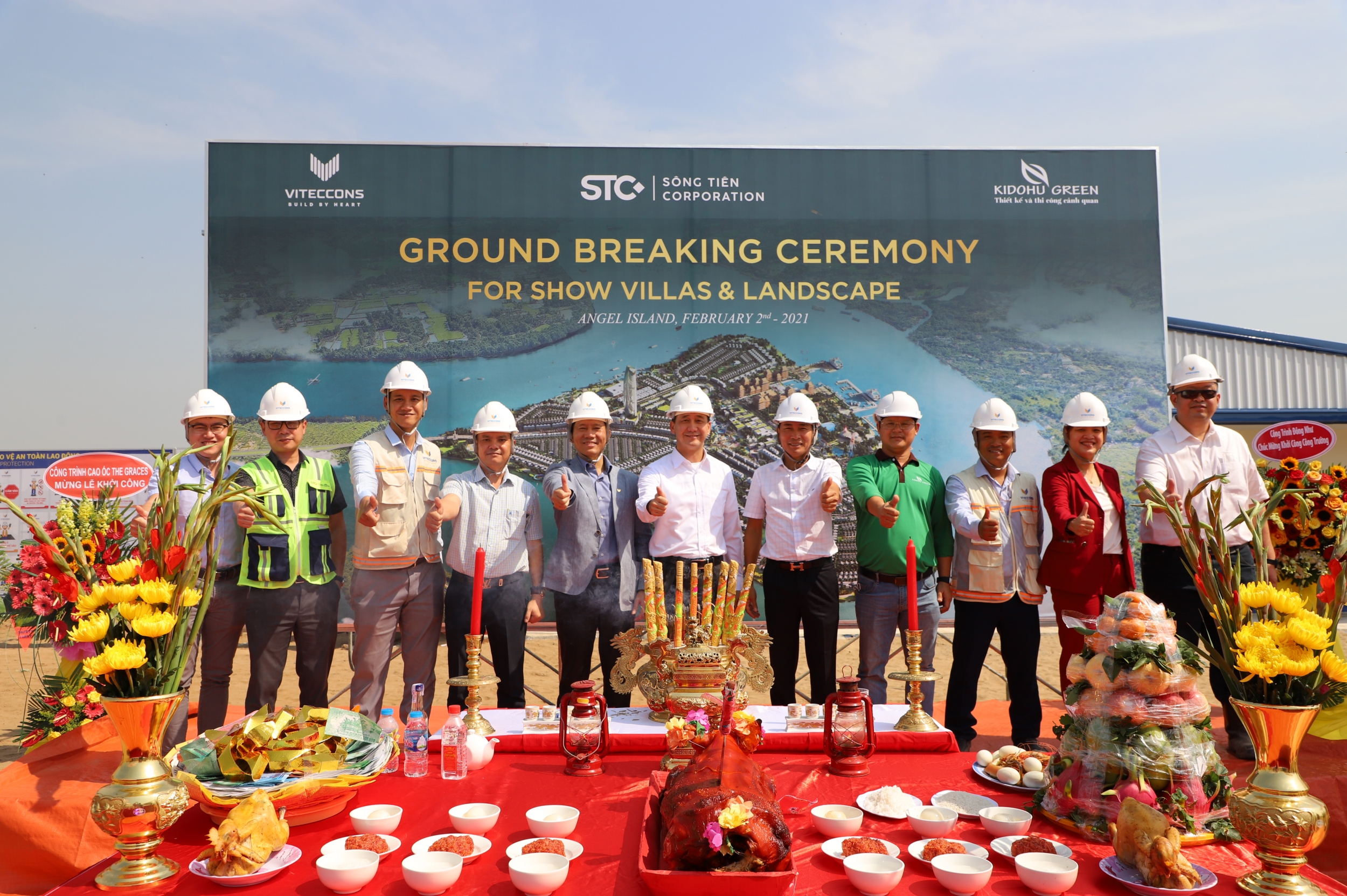 VITECCONS ORGANIZED THE CONSTRUCTION COMMENCEMENT CEREMONY OF "NHON PHUOC URBAN TOURISM AREA"