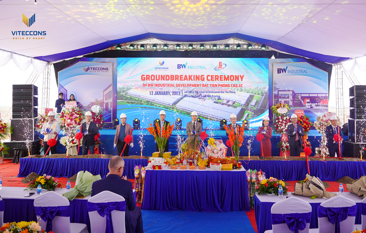 VITECCONS| GROUNDBREAKING CEREMONY OF BW INDUSTRIAL DEVELOPMENT BAC TIEN PHONG CN2.1C PROJECT